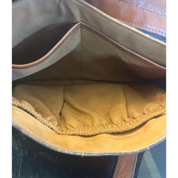 Patricia Nash Saddle Crossbody Leather Bag  London Heritage Collection Brown - Picture 14 of 15